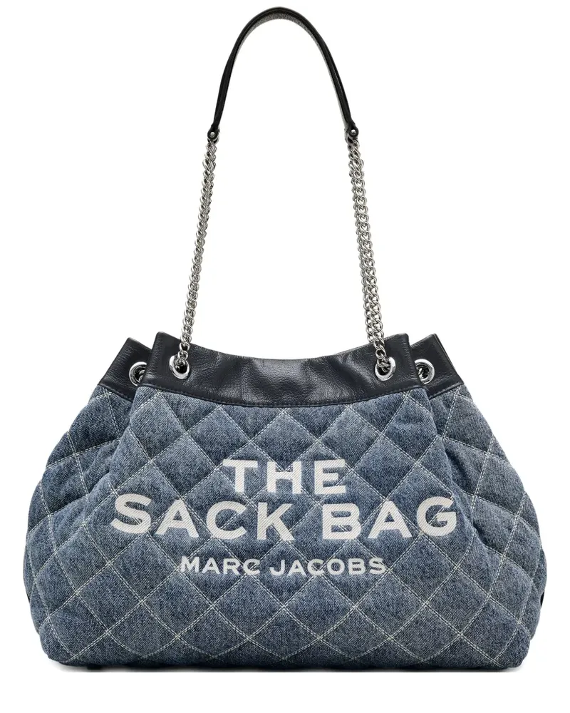 Marc Jacobs The Quilted Denim Large Chain Sack Tasche - Blau Blau