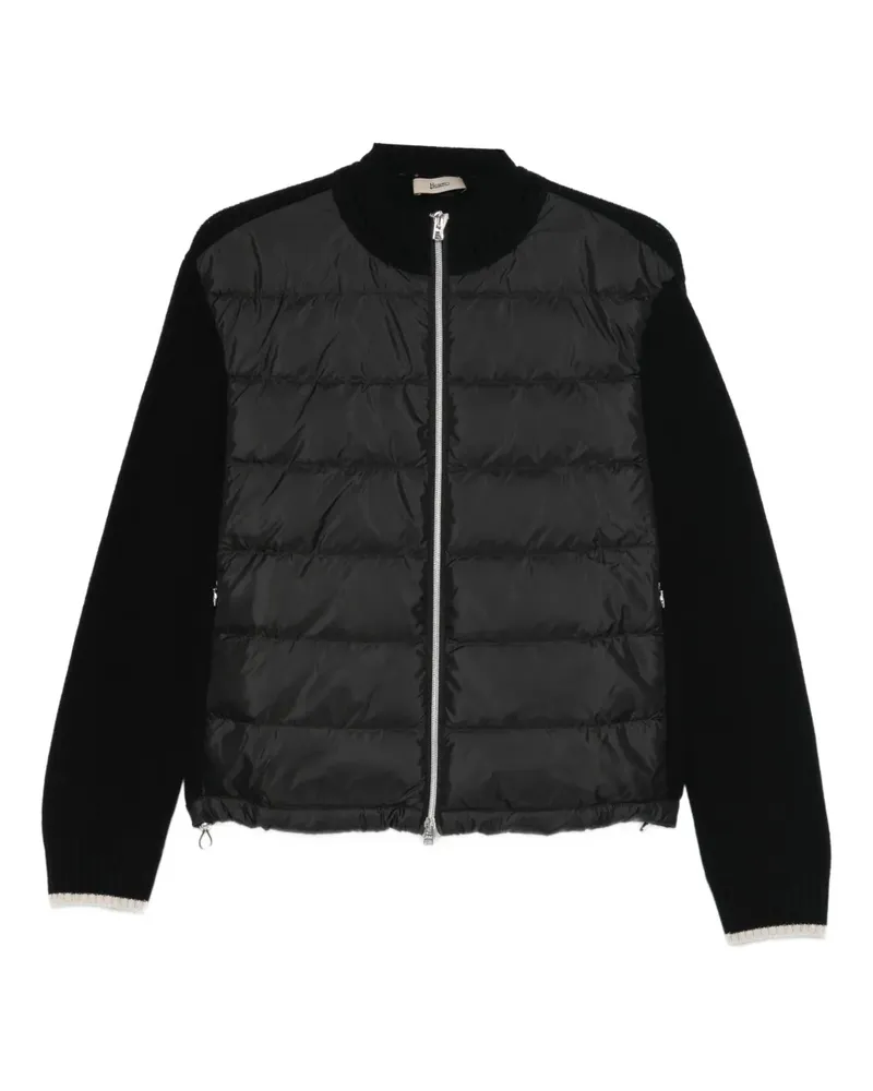 Herno padded zip cardigan - Schwarz Schwarz