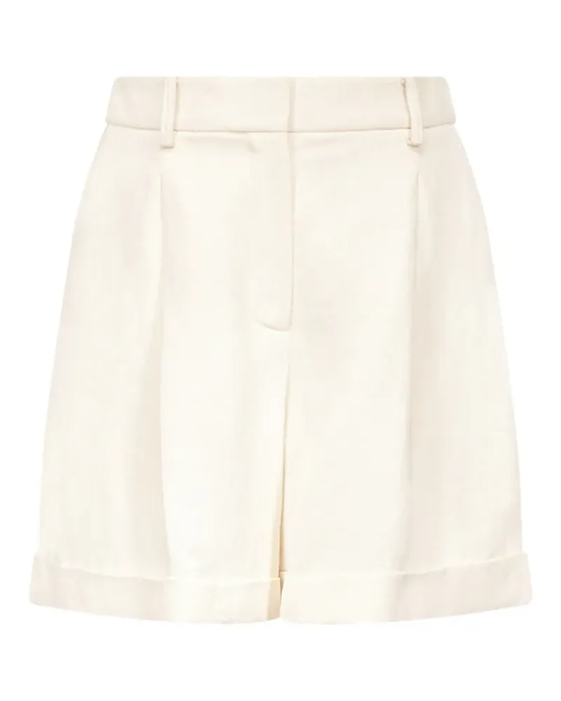 TWP Cisco pleated turn-up shorts - Nude Nude
