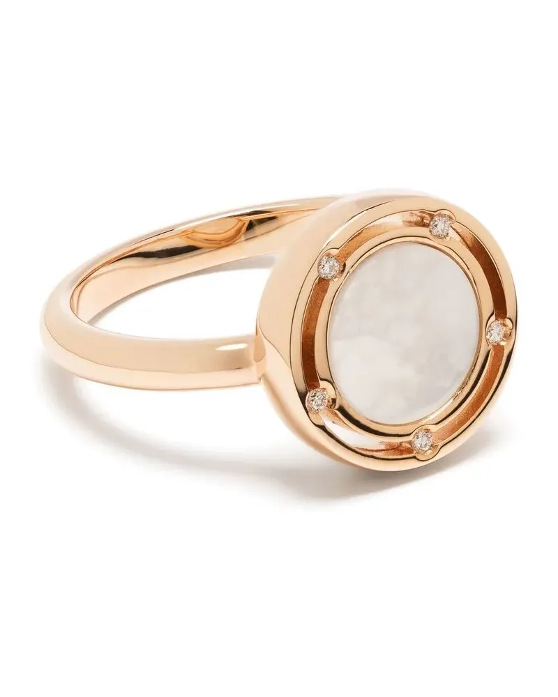 DAMIANI 18kt D.Side Rotgoldring mit Diamanten - Rosa Rosa
