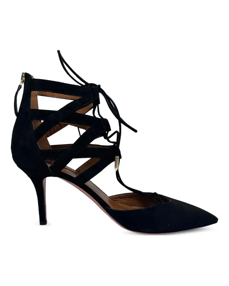Aquazzura Belgravia Pumps mit Schnürung - Schwarz Schwarz