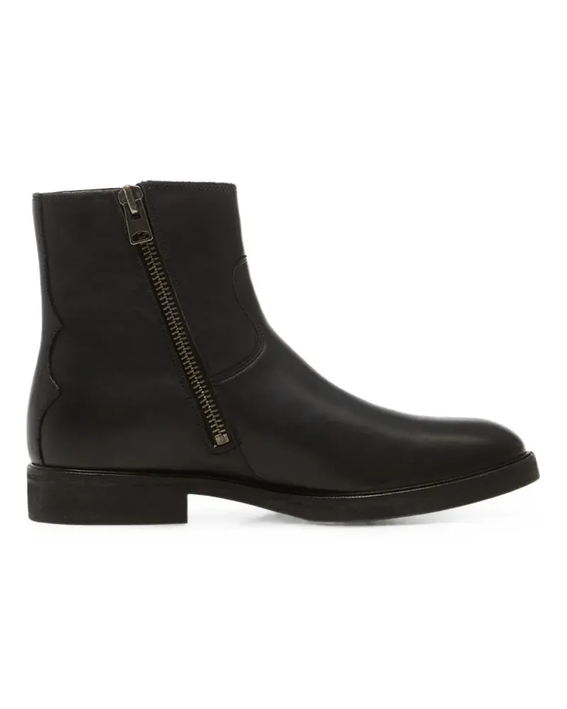 AllSaints Lang zip-fastening leather boots - Schwarz Schwarz