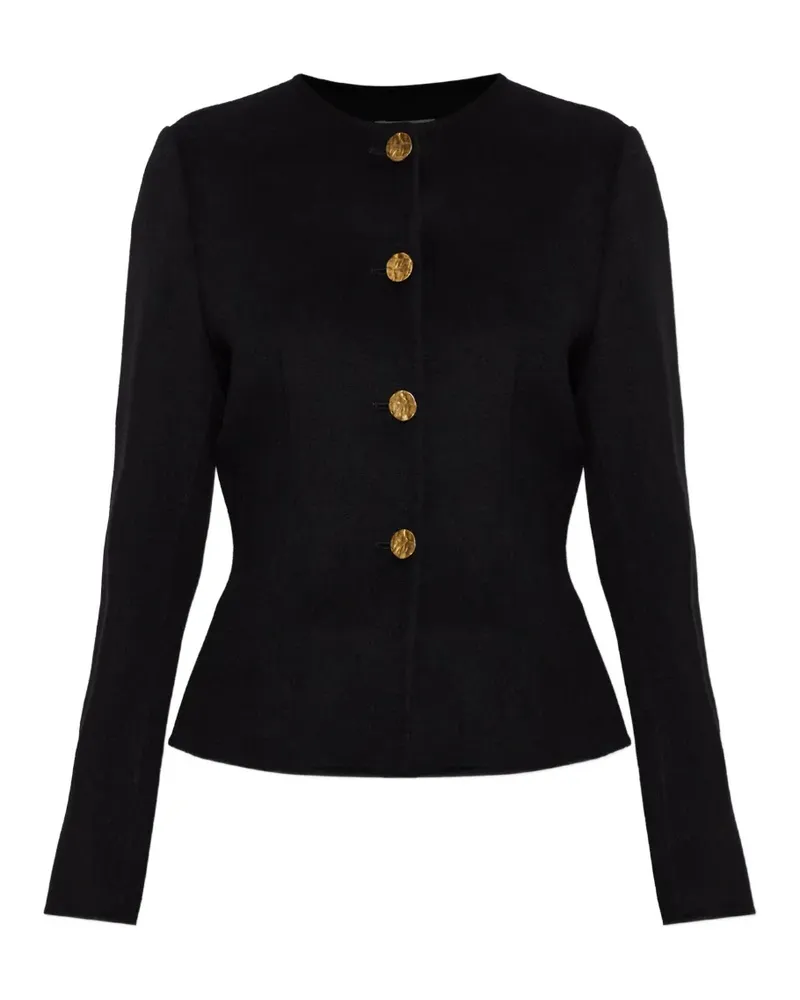 Arma Lorena Jacke mit Knopfleiste - Schwarz Schwarz