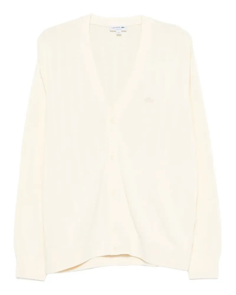 Lacoste Gerippter Cardigan - Nude Nude