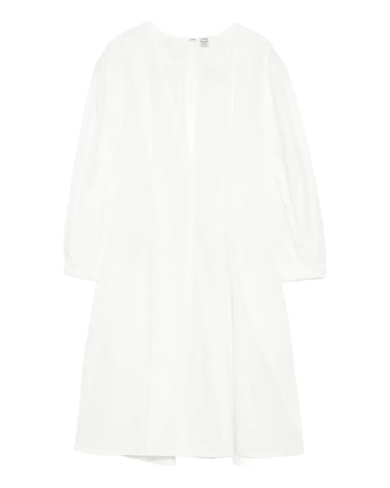Totême Minikleid mit Ballonärmeln - Weiß Weiß