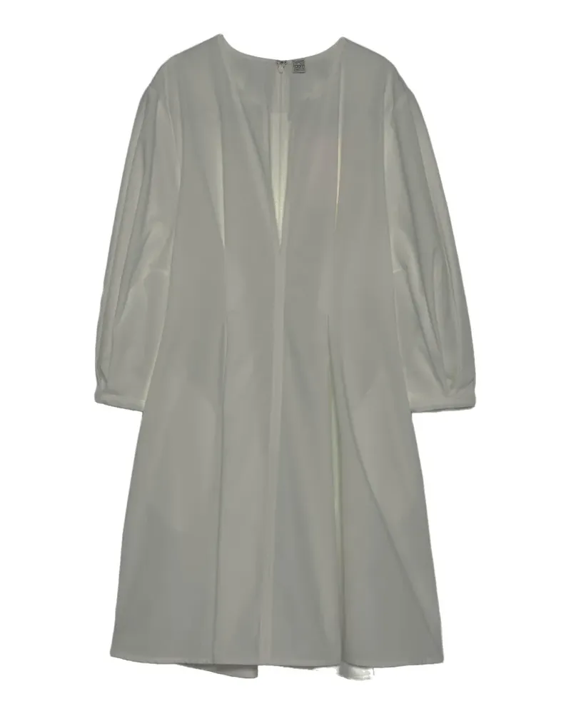 Totême balloon-sleeves mini dress - Weiß Weiß
