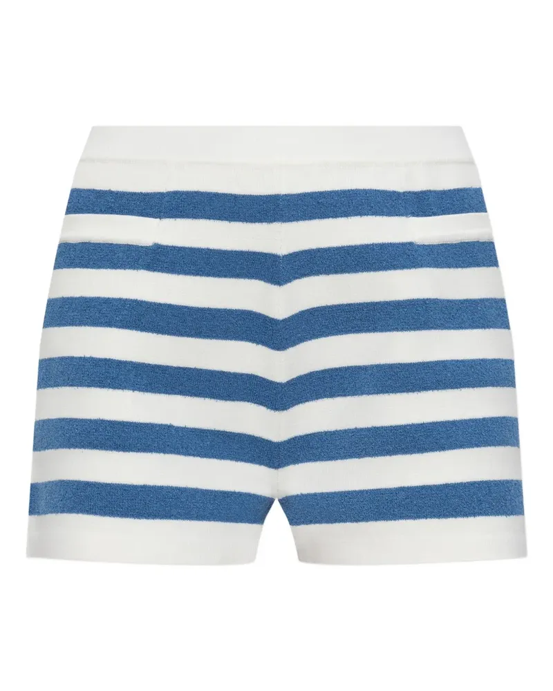 Posse Kurze Shorts mit Streifen - Blau Blau