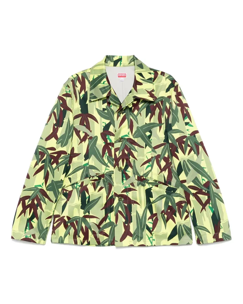 Kenzo Hemdjacke mit Chiku-Rin Camo-Print - Grün Grün