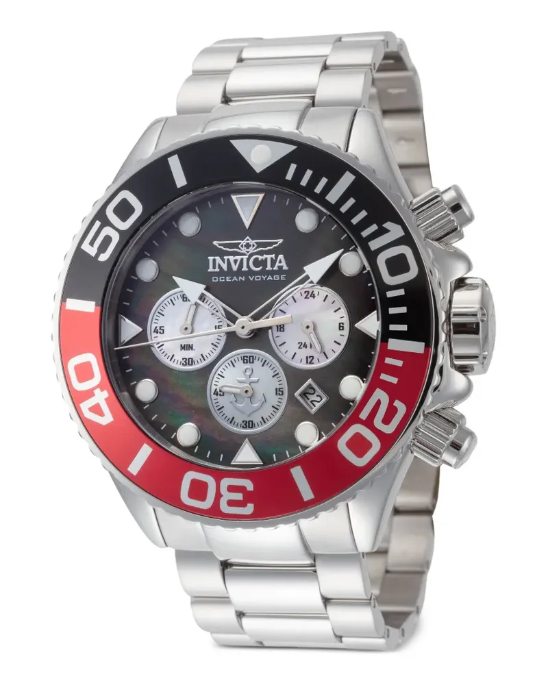 Invicta Ocean Voyage Armbanduhr 52mm - Schwarz Schwarz