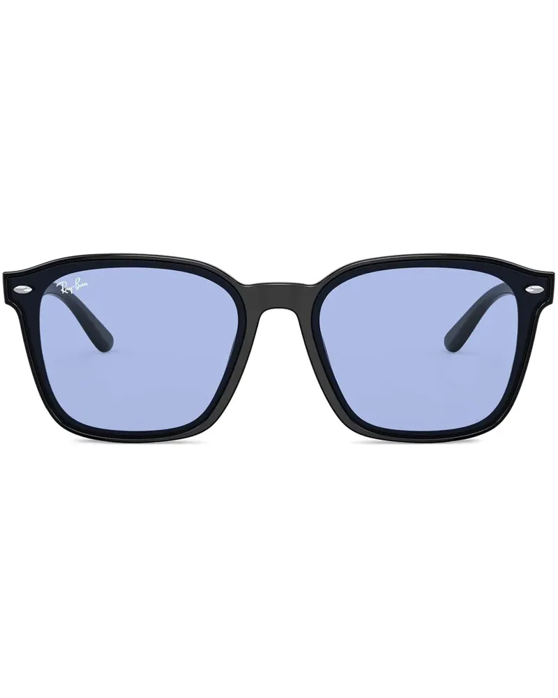 Ray Ban Sonnenbrille mit eckigem Gestell - Schwarz Schwarz