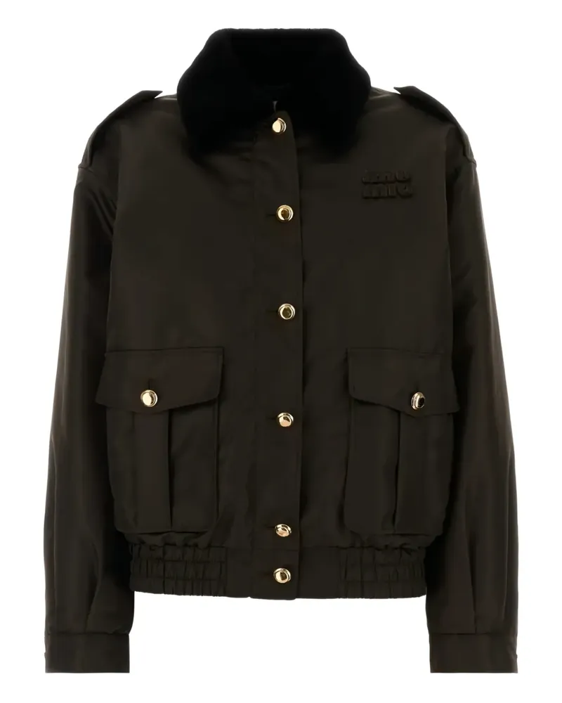 Miu Miu Gefütterte Military-Jacke - Grün Grün