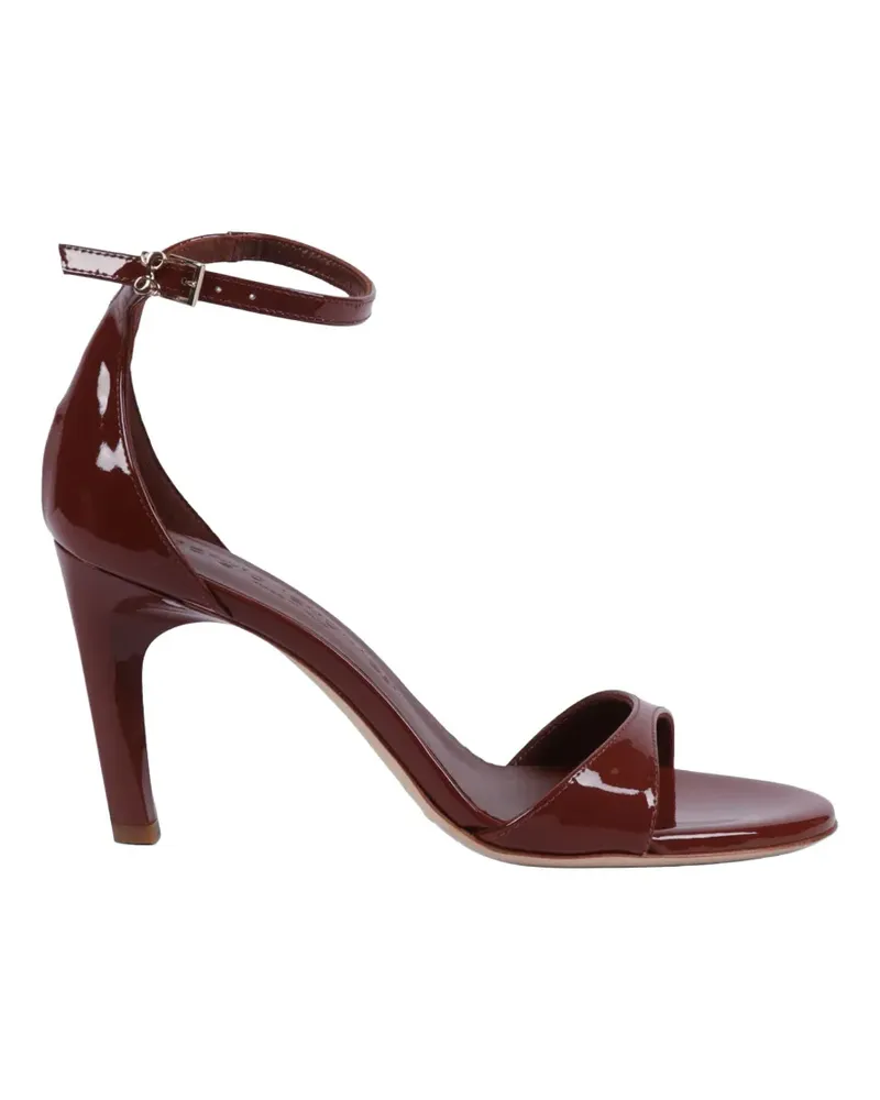 Sergio Levantesi Have6 patent-leather sandals - Braun Braun