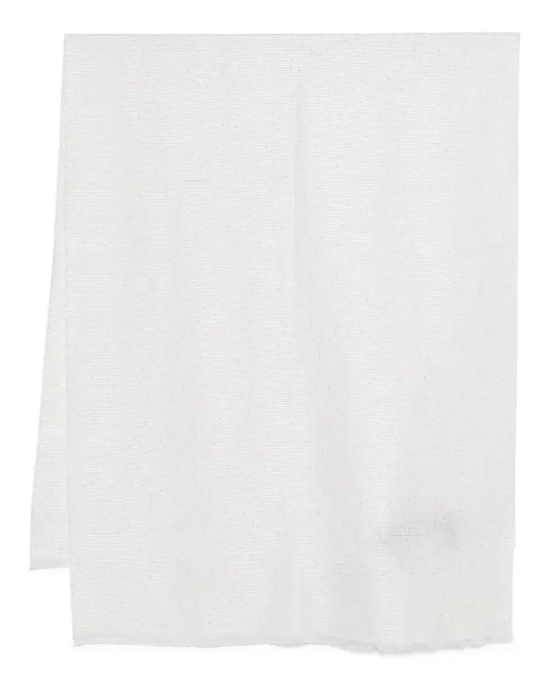 Emporio Armani textured scarf - Weiß Weiß