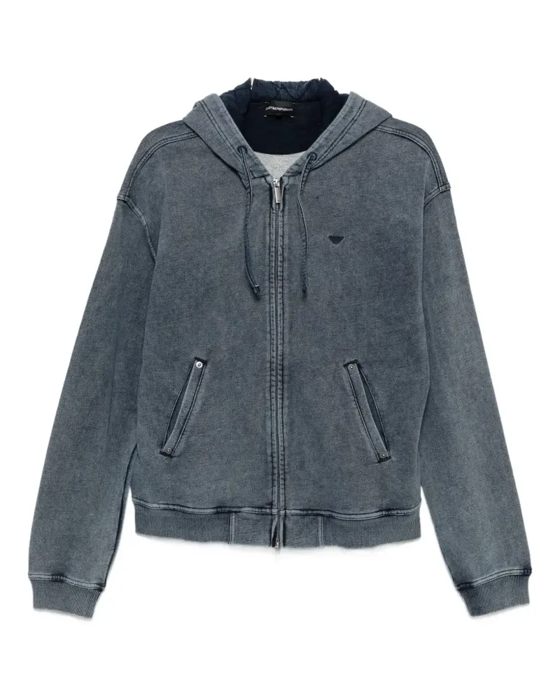 Emporio Armani zip-up hoodie - Blau Blau