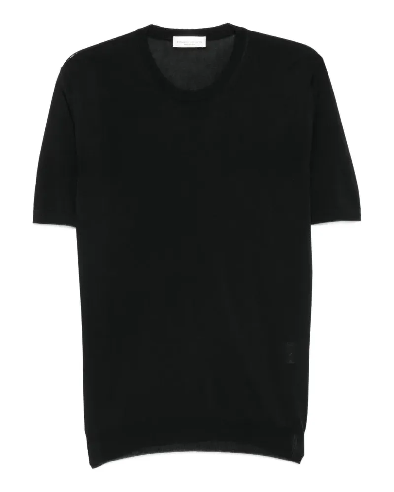Roberto Collina Klassisches T-Shirt - Schwarz Schwarz