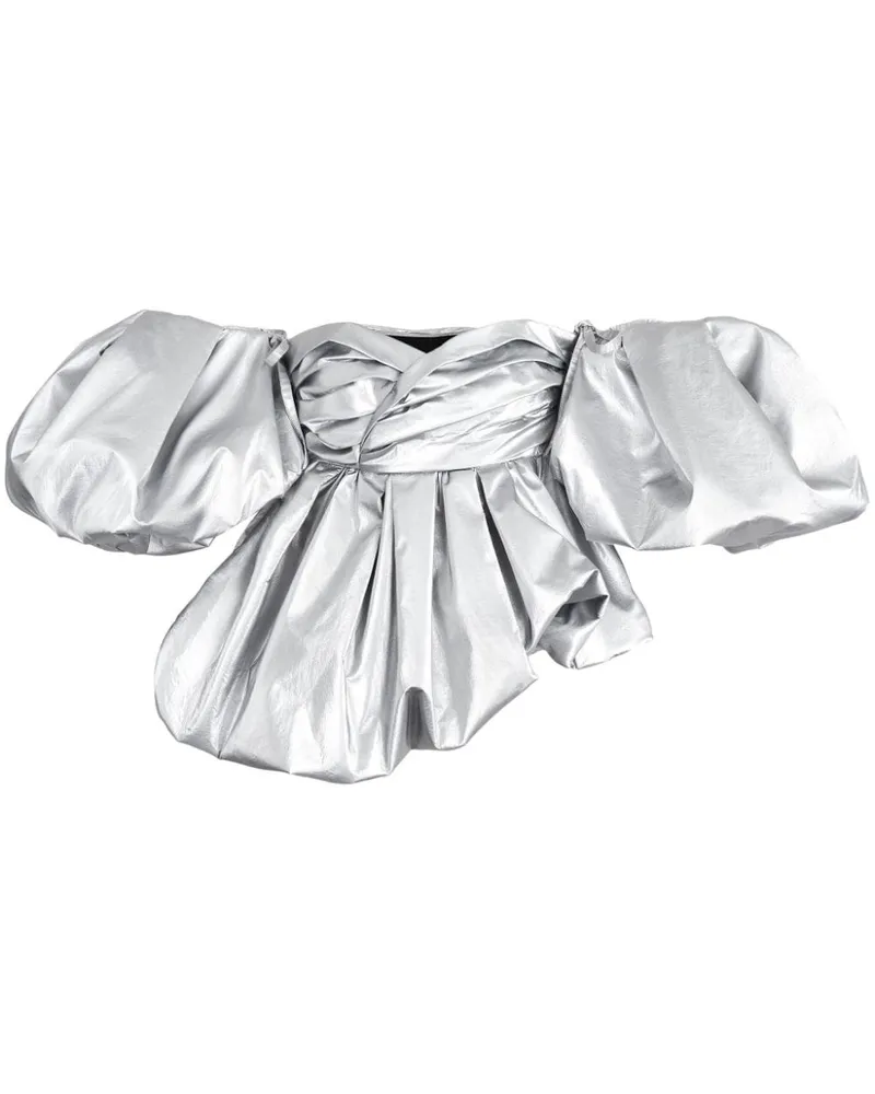 Marc Jacobs Bubble Metallic-Top - Silber Silber