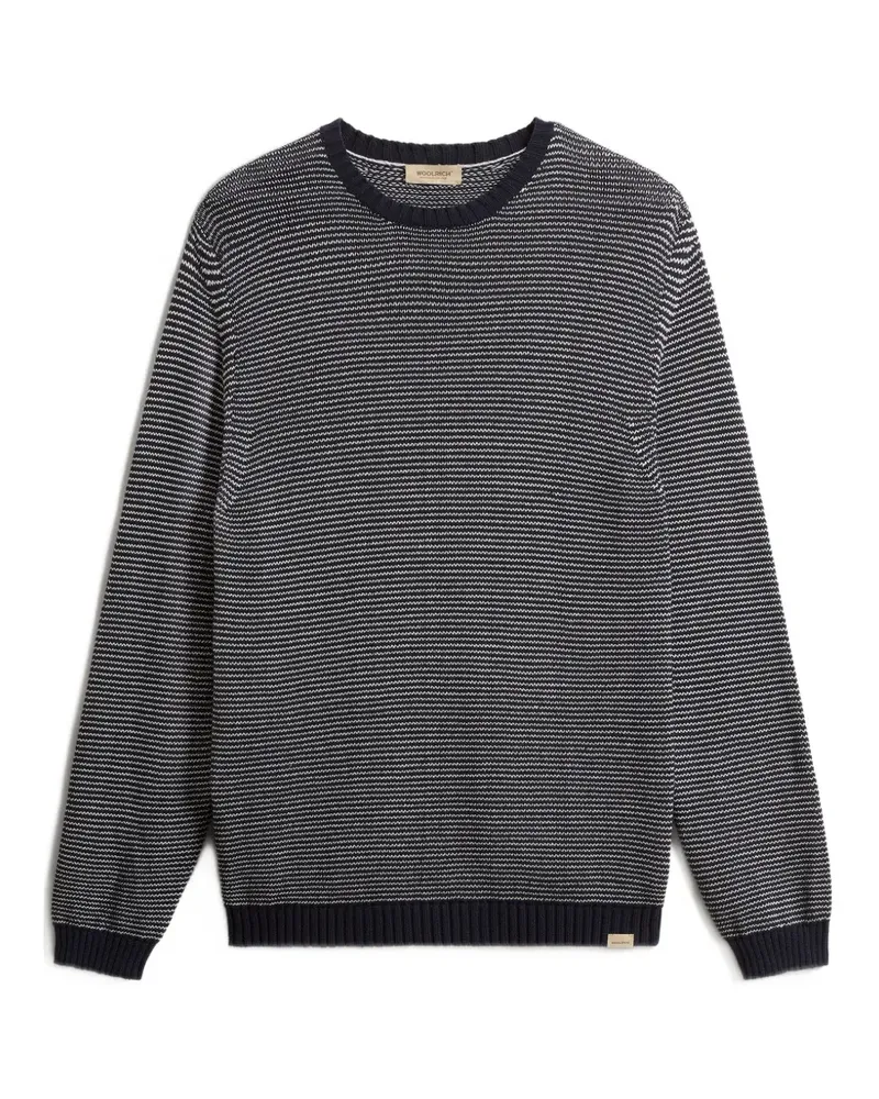 Woolrich Gestreifter Pullover - Blau Blau