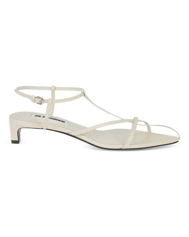 Jil Sander strappy pointed-toe sandals - Nude Nude