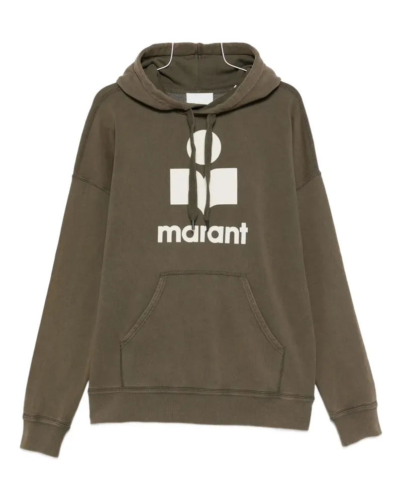 Isabel Marant logo-print hoodie - Braun Braun