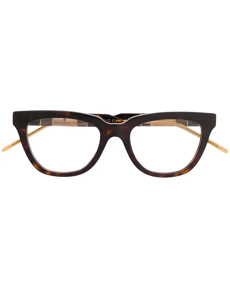 Gucci Brille in Schildpattoptik - Braun Braun