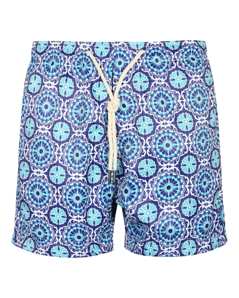 Penfield Taormina geometric-print swim shorts - Blau Blau