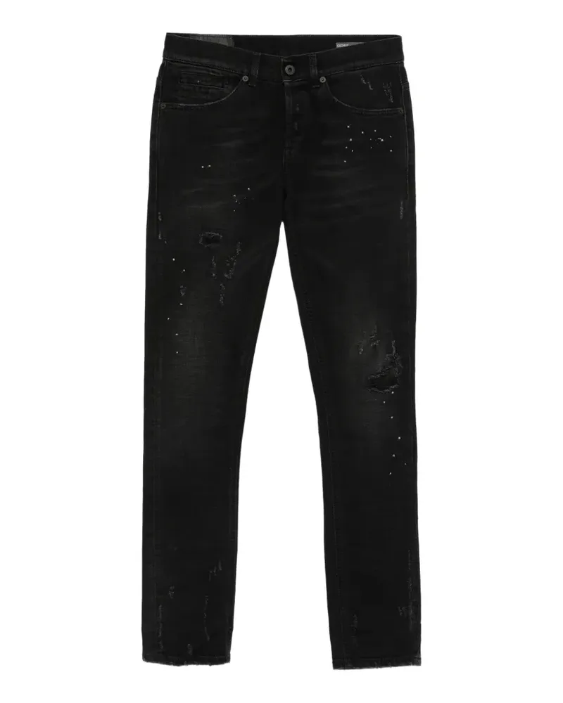 Dondup Jeans im Distressed-Look - Schwarz Schwarz