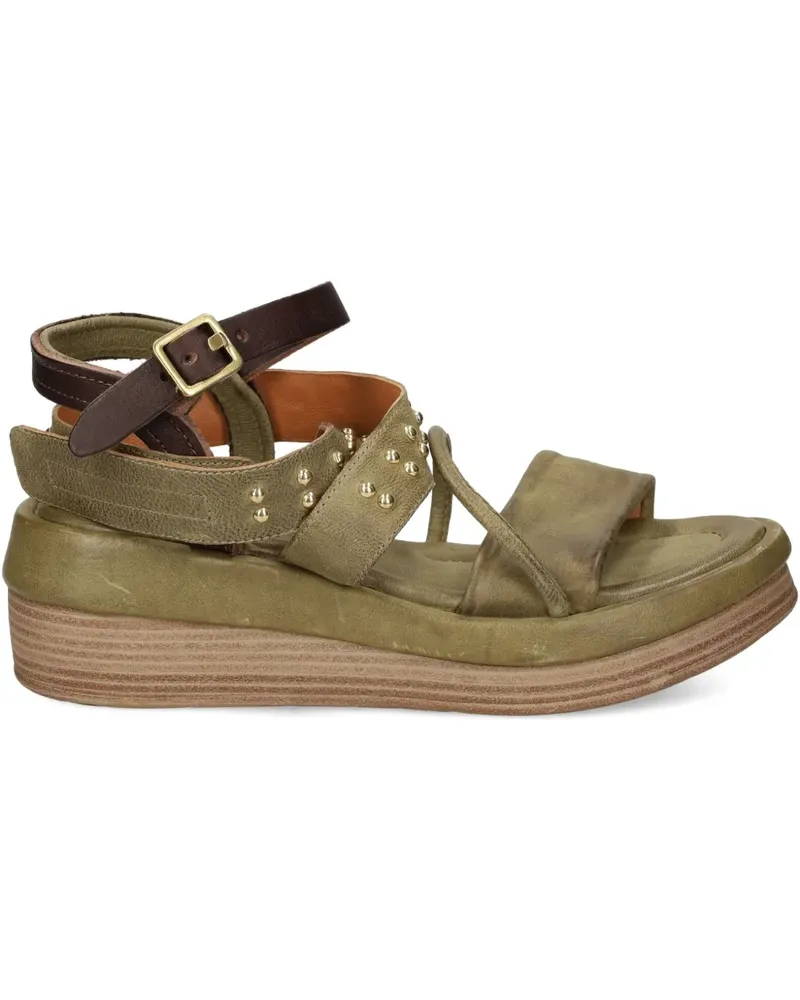 A.S.98 Shiloh Sandalen mit Nietenriemen - Grau Grau