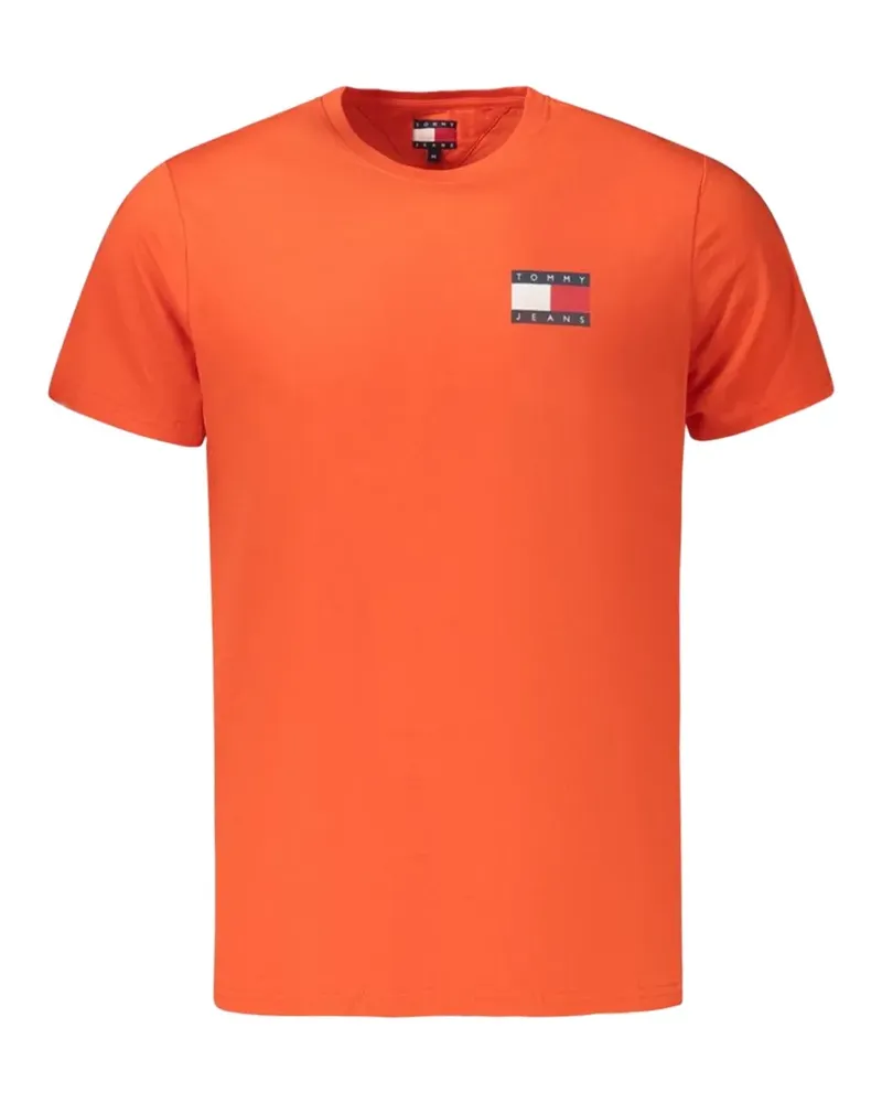 Tommy Hilfiger logo-patch T-shirt - Orange Orange