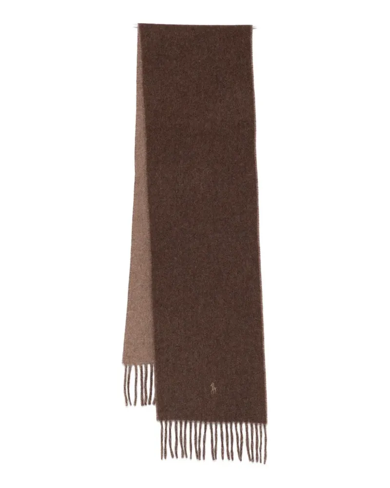 Ralph Lauren Schal mit Logo-Stickerei - Braun Braun