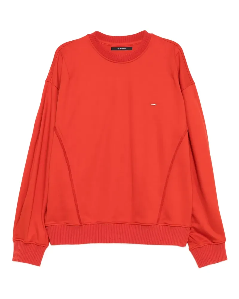 SONGZIO Sweatshirt mit Ritterstickerei - Orange Orange