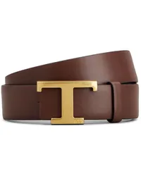 TOD'S Wendbarer T Timeless Gürtel Schwarz