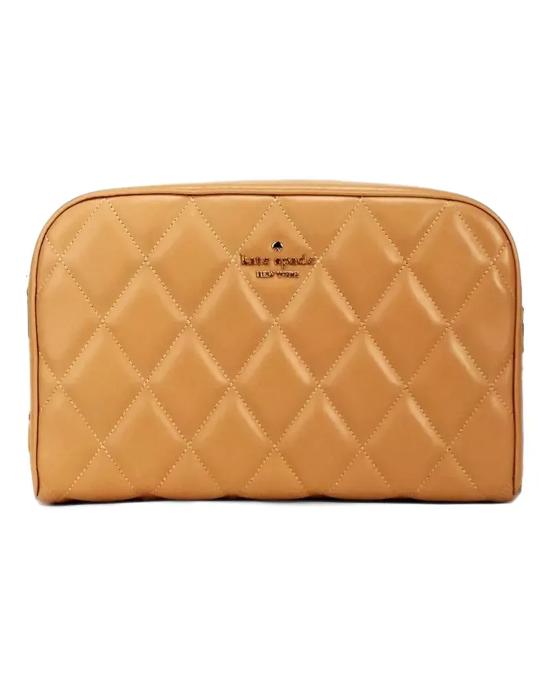 Kate Spade Carey quilted leather cross body bag - Gold Gold