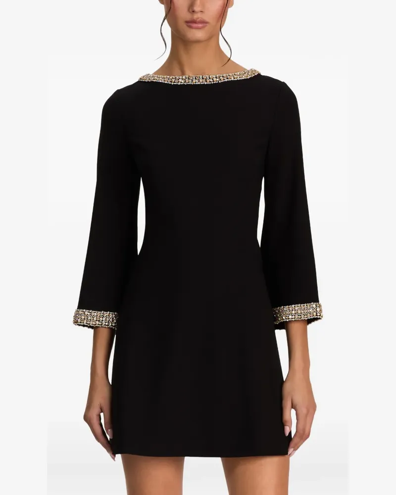 Alice + Olivia Mailynn Minikleid mit Glockenärmeln - Schwarz Schwarz