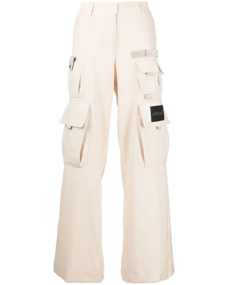 OFF-WHITE Weite Toybox Cargohose - Nude Nude