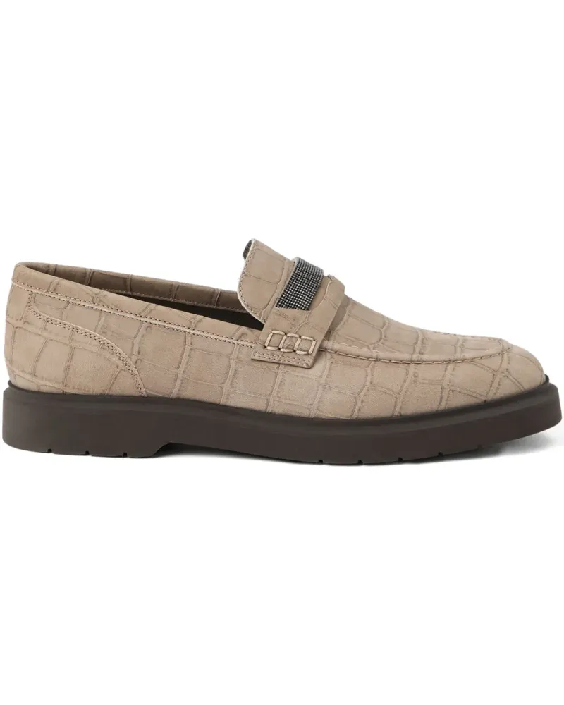 Brunello Cucinelli Klassische Loafer - Nude Nude