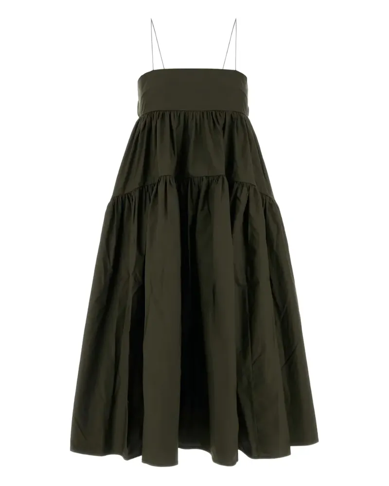 Cecilie Bahnsen Midikleid aus Baumwolle - Grün Grün
