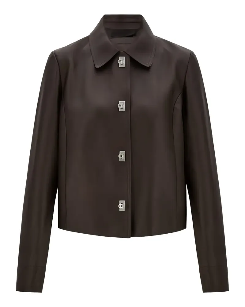 Ferragamo Kastige Nubuk-Jacke - Braun Braun