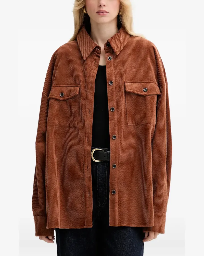 Gestuz GZcortes buttoned pocket shirt - Braun Braun