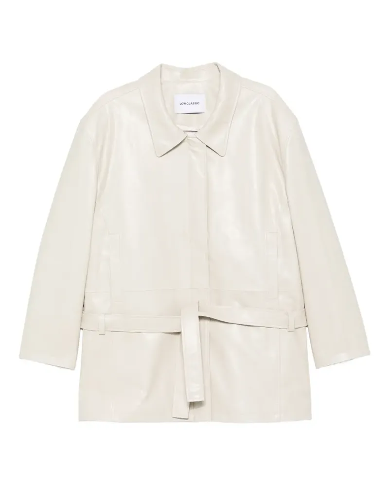 LOW CLASSIC belted jacket - Nude Nude