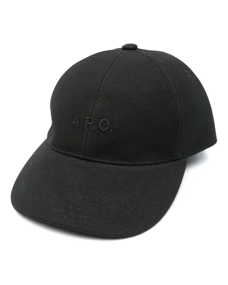 A.P.C. Charlie Baseballkappe - Schwarz Schwarz