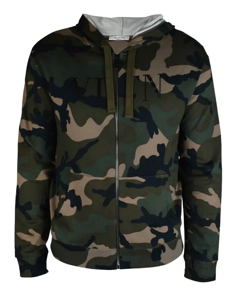 Valentino Garavani Hoodie mit Camouflage-Print - Grün Grün