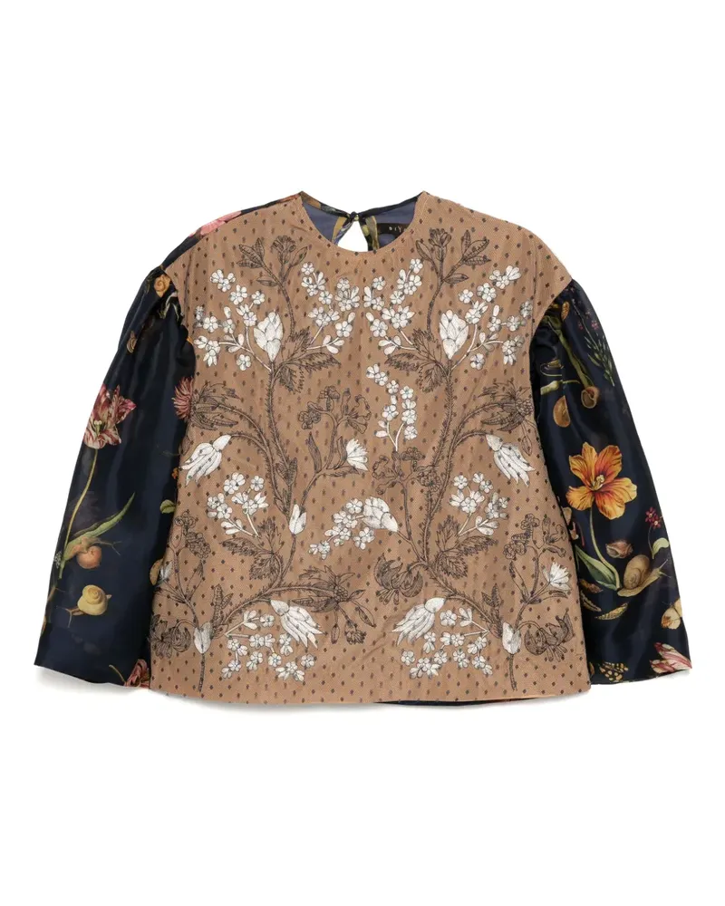 Biyan Bluse im Layering-Look - Blau Blau