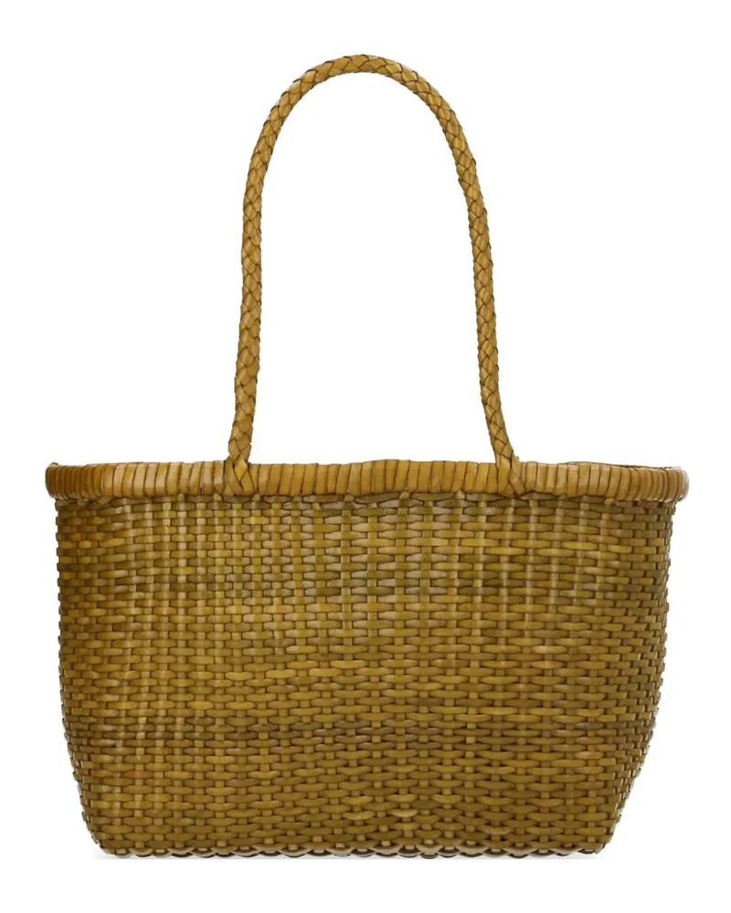 Dragon Diffusion small B Weave leather shoulder bag - Grün Grün