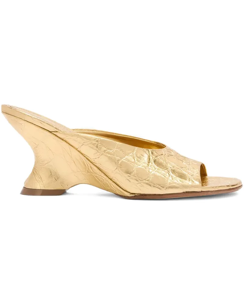 Dries van Noten Sandalen aus Leder - Gold Gold