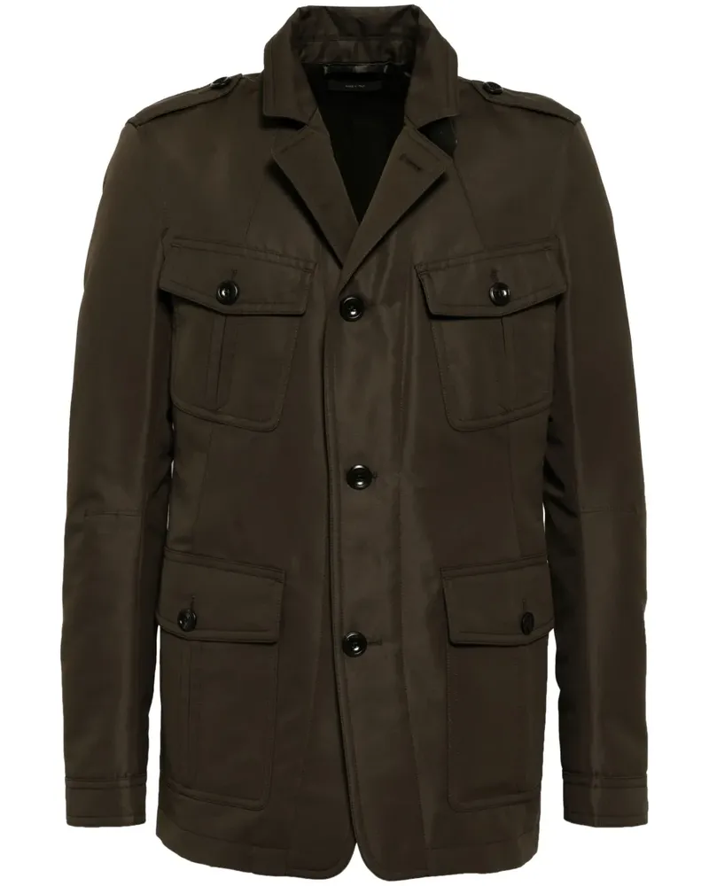 Tom Ford Military-Jacke mit Knöpfen - Braun Braun