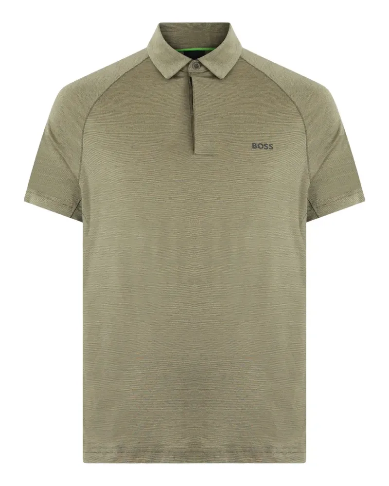 HUGO BOSS raglan-sleeve polo shirt - Grün Grün