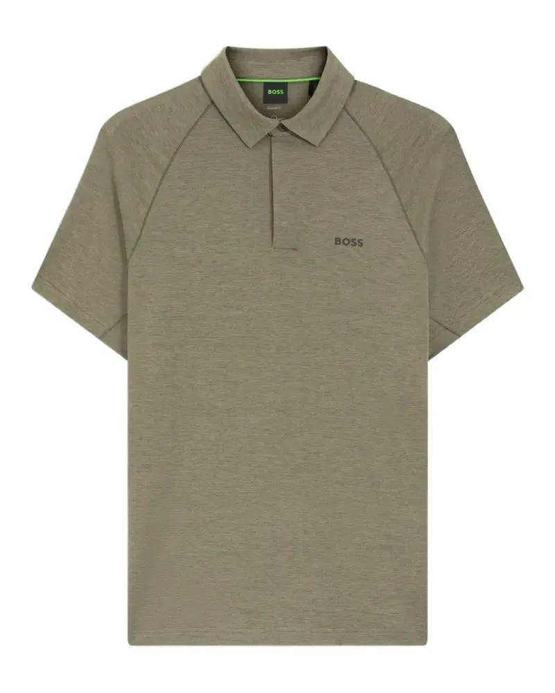 HUGO BOSS Poloshirt mit Raglanärmeln - Grün Grün
