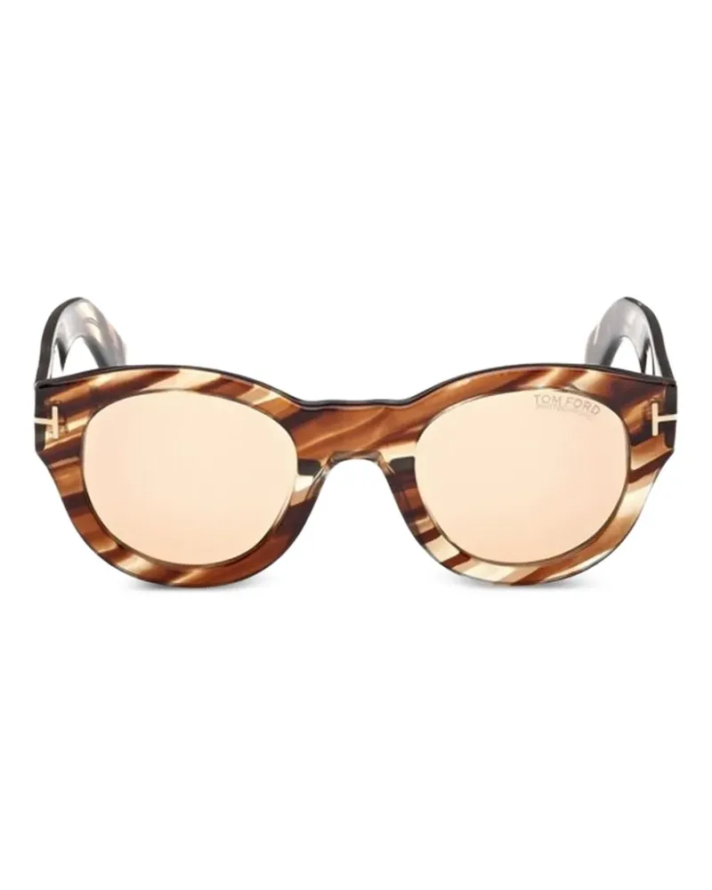 Tom Ford Sonnenbrille in Schildpattoptik - Braun Braun