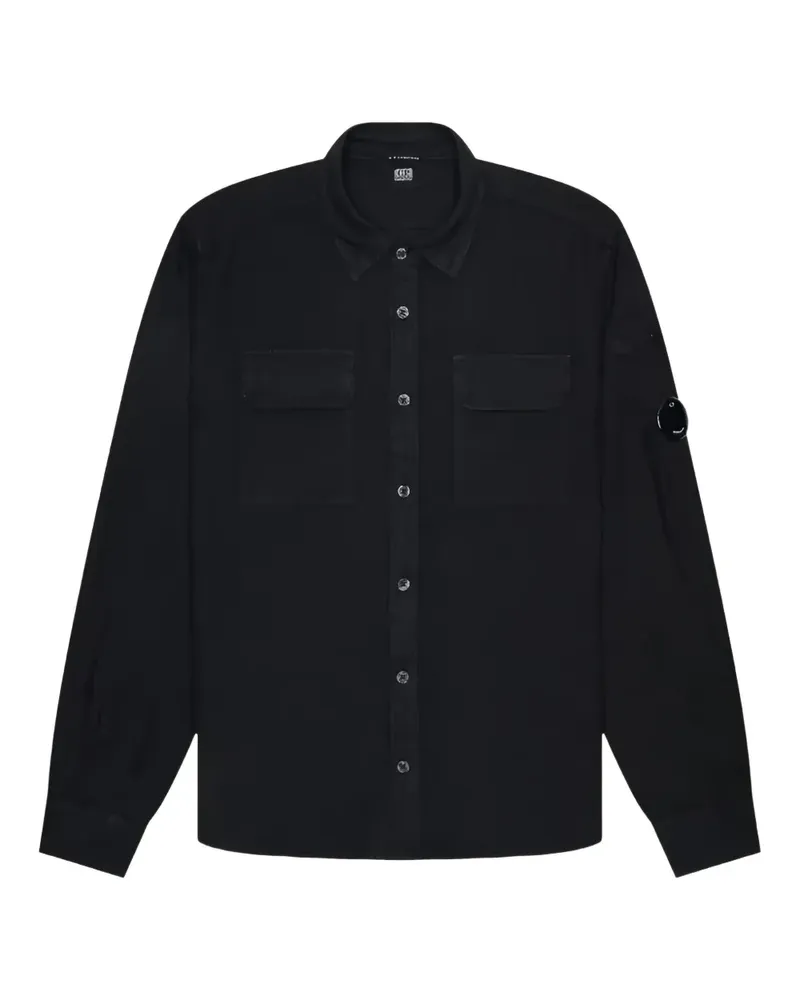 C.P. Company linen/flax shirt - Schwarz Schwarz