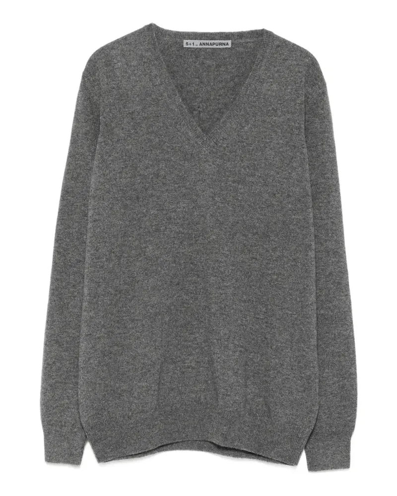Annapurna V-neck sweater - Grau Grau